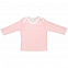 Футболка детская с длинным рукавом Baby Prime, розовая с молочно-белым с логотипом в Самаре заказать по выгодной цене в кибермаркете AvroraStore