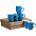 Набор кружек Good Morning c покрытием софт-тач, голубой с логотипом в Самаре заказать по выгодной цене в кибермаркете AvroraStore