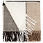 Плед Edinburgh, бежево-коричневый с логотипом в Самаре заказать по выгодной цене в кибермаркете AvroraStore