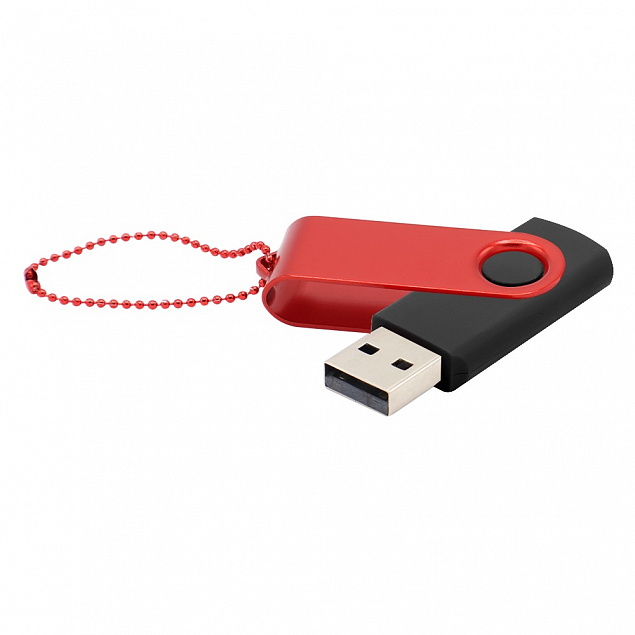 Флешка Designer To Go 2.0 USB 16Gb, черный/красный с логотипом в Самаре заказать по выгодной цене в кибермаркете AvroraStore