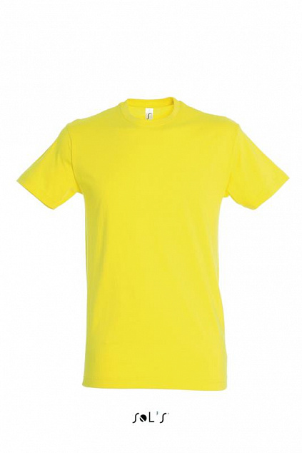 Фуфайка (футболка) REGENT мужская,Лимонный L с логотипом в Самаре заказать по выгодной цене в кибермаркете AvroraStore