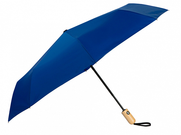 Зонт скланой «Lumet» с куполом из переработанного пластика, автомат с логотипом в Самаре заказать по выгодной цене в кибермаркете AvroraStore
