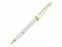 Ручка-роллер Bailey Light Polished White Resin and Gold Tone с логотипом в Самаре заказать по выгодной цене в кибермаркете AvroraStore
