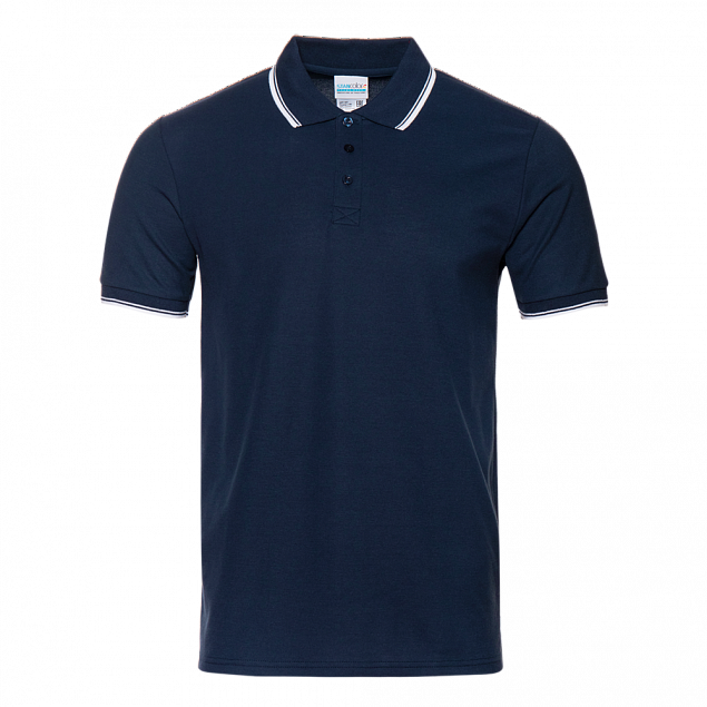 Рубашка поло Рубашка мужская 04T Тёмно-синий с логотипом в Самаре заказать по выгодной цене в кибермаркете AvroraStore