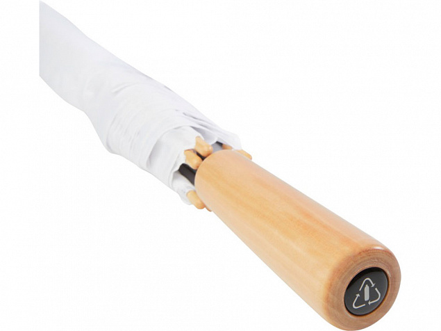 Romee, ветрозащитный зонт для гольфа диаметром 30 дюймов из переработанного ПЭТ, белый с логотипом в Самаре заказать по выгодной цене в кибермаркете AvroraStore