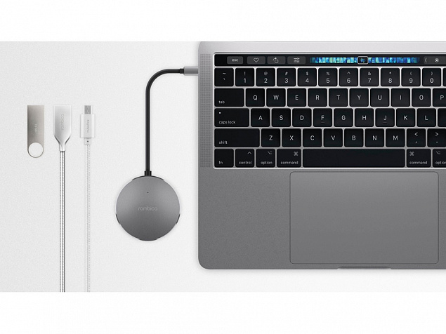 Хаб USB Type-C Hub Metal с логотипом в Самаре заказать по выгодной цене в кибермаркете AvroraStore