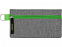 Универсальный пенал из переработанного полиэстера RPET Holder, серый/зеленый с логотипом в Самаре заказать по выгодной цене в кибермаркете AvroraStore