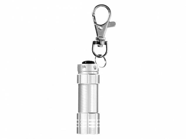 Брелок-фонарик Astro, серебристый с логотипом в Самаре заказать по выгодной цене в кибермаркете AvroraStore