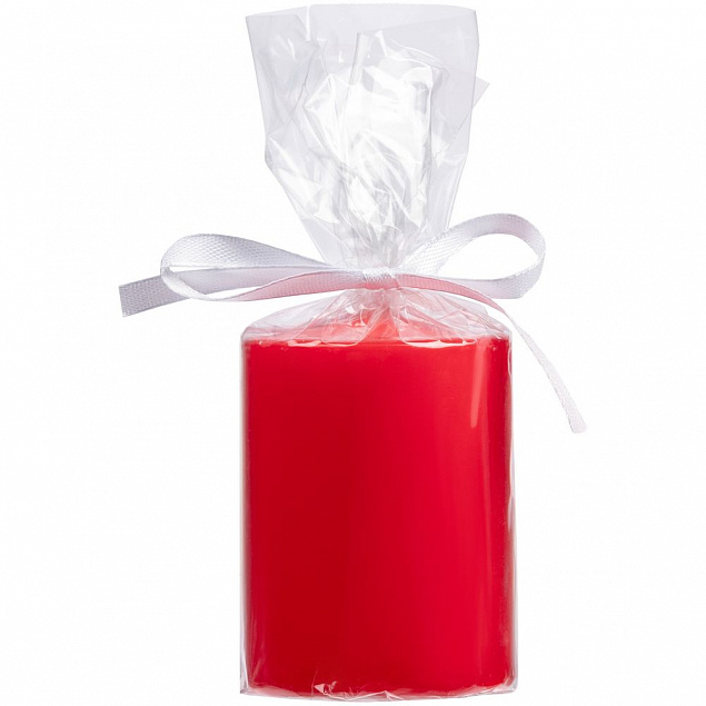 Свеча Lagom Care, красная с логотипом в Самаре заказать по выгодной цене в кибермаркете AvroraStore