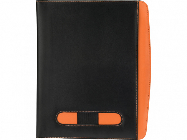 Папка для документов Guidon, черный/оранжевый с логотипом в Самаре заказать по выгодной цене в кибермаркете AvroraStore