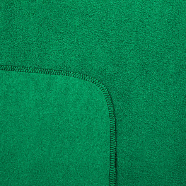 Флисовый плед Warm&Peace, зеленый с логотипом в Самаре заказать по выгодной цене в кибермаркете AvroraStore