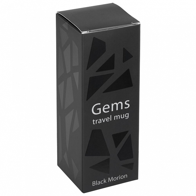 Термостакан Gems Black Morion, черный морион с логотипом в Самаре заказать по выгодной цене в кибермаркете AvroraStore