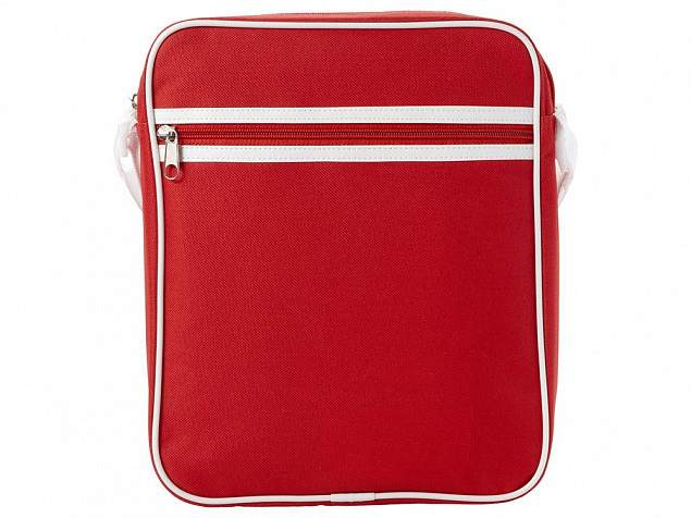 Сумка San Diego, красный/белый с логотипом в Самаре заказать по выгодной цене в кибермаркете AvroraStore