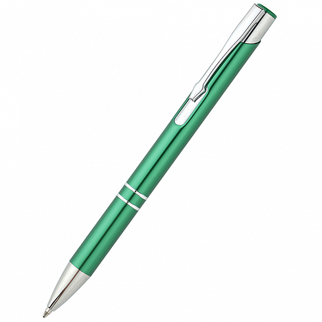 Ручка металлическая Holly - Зеленый FF с логотипом в Самаре заказать по выгодной цене в кибермаркете AvroraStore