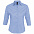 Рубашка женская с рукавом 3/4 EFFECT 140, голубая с логотипом в Самаре заказать по выгодной цене в кибермаркете AvroraStore