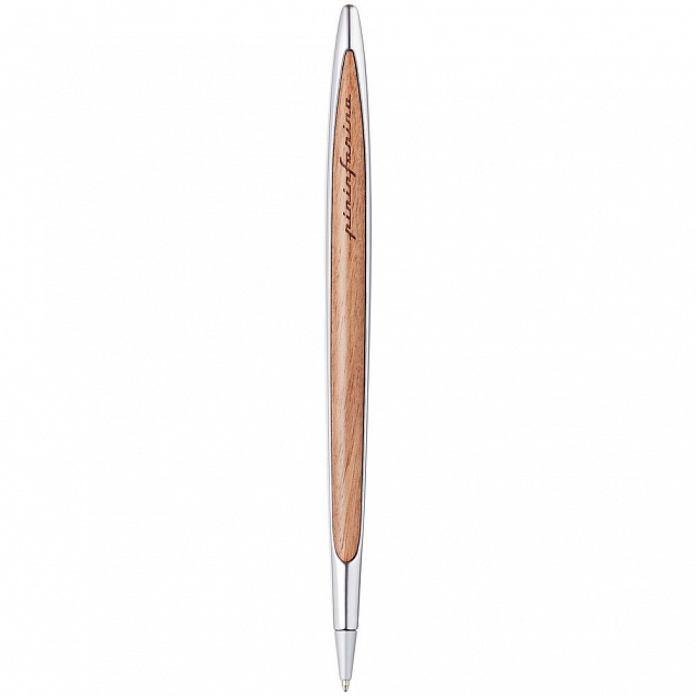 Шариковая ручка Cambiano Shiny Chrome Walnut с логотипом в Самаре заказать по выгодной цене в кибермаркете AvroraStore