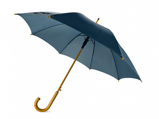 Зонт-трость Радуга, синий с логотипом в Самаре заказать по выгодной цене в кибермаркете AvroraStore