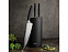 Набор из 3 кухонных ножей в универсальном блоке «UNA» с логотипом в Самаре заказать по выгодной цене в кибермаркете AvroraStore