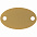 Шильдик металлический Alfa Oval, золотистый с логотипом в Самаре заказать по выгодной цене в кибермаркете AvroraStore