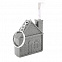 Брелок-рулетка &quot;Home&quot;, 1 метр, серый с логотипом в Самаре заказать по выгодной цене в кибермаркете AvroraStore