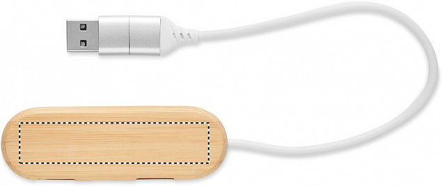 3-портовый USB-концентратор с д с логотипом в Самаре заказать по выгодной цене в кибермаркете AvroraStore