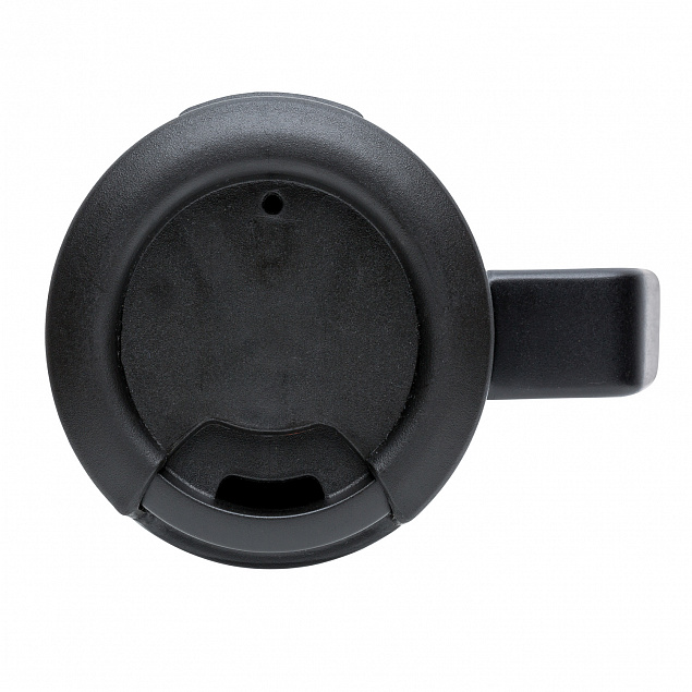 Термокружка с ручкой Coffee-to-go, черный с логотипом в Самаре заказать по выгодной цене в кибермаркете AvroraStore