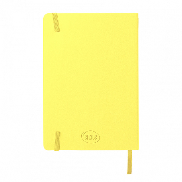 Ежедневник недатированный Shady, А5,  лимонный, кремовый блок, желтый обрез с логотипом в Самаре заказать по выгодной цене в кибермаркете AvroraStore
