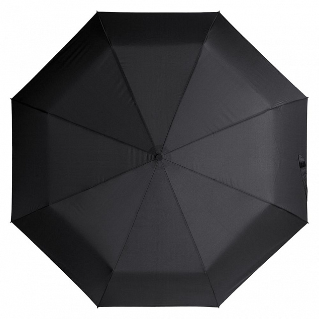 Складной зонт Unit Classic, черный с логотипом в Самаре заказать по выгодной цене в кибермаркете AvroraStore