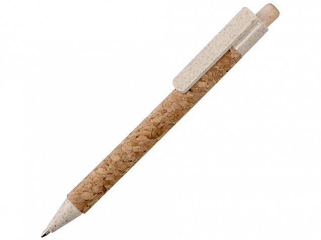 Ручка из пробки и переработанной пшеницы шариковая «Mira» с логотипом в Самаре заказать по выгодной цене в кибермаркете AvroraStore