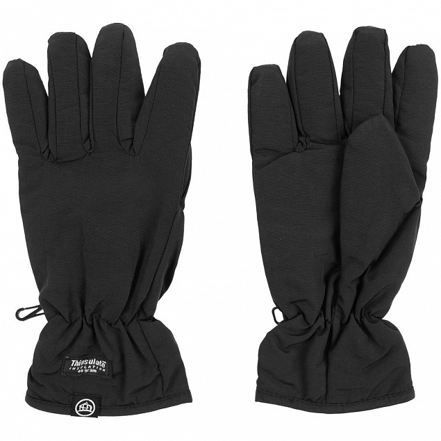 Перчатки Helix, черные с логотипом в Самаре заказать по выгодной цене в кибермаркете AvroraStore