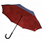 Зонт наоборот Style, трость, сине-красный с логотипом в Самаре заказать по выгодной цене в кибермаркете AvroraStore