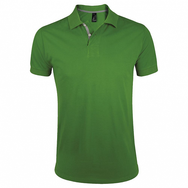 Рубашка поло мужская Portland Men 200 зеленая с логотипом в Самаре заказать по выгодной цене в кибермаркете AvroraStore