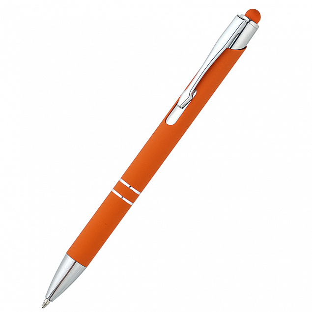 Ручка металлическая Ingrid - Оранжевый OO с логотипом в Самаре заказать по выгодной цене в кибермаркете AvroraStore