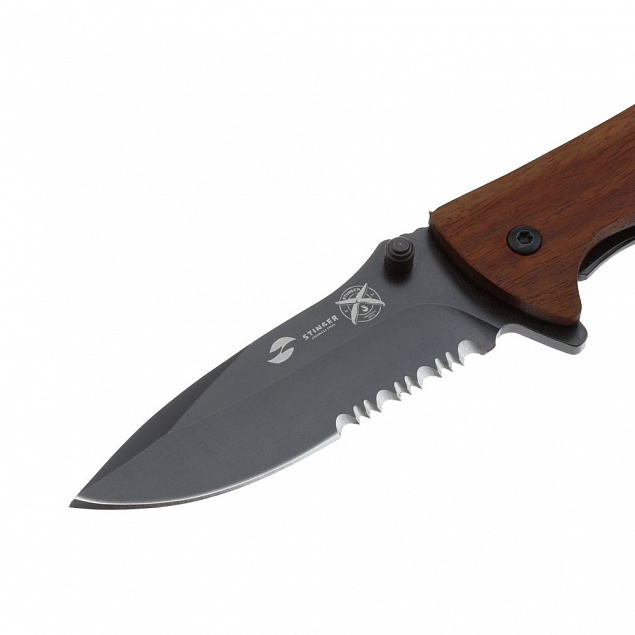 Складной нож Stinger 632SW, сандаловое дерево с логотипом в Самаре заказать по выгодной цене в кибермаркете AvroraStore