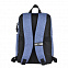 Рюкзак Boom, синий/чёрный, 43 x 30 x 13 см, 100% полиэстер  с логотипом в Самаре заказать по выгодной цене в кибермаркете AvroraStore