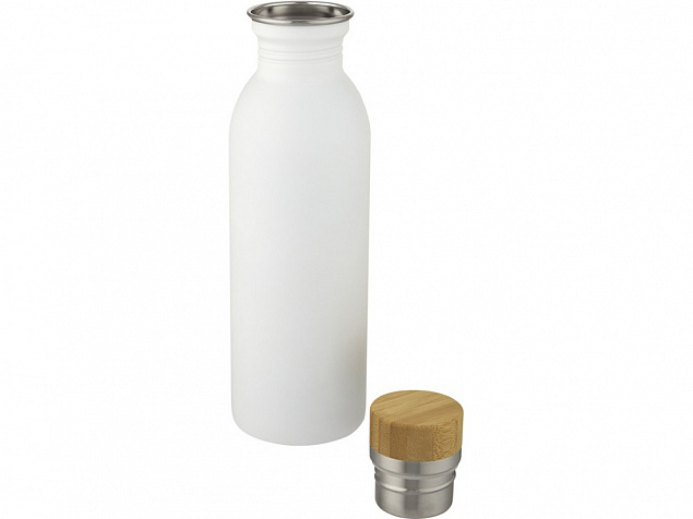 Kalix, спортивная бутылка из нержавеющей стали объемом 650 мл, белый с логотипом в Самаре заказать по выгодной цене в кибермаркете AvroraStore