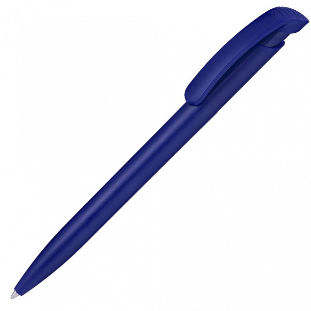 Ручка шариковая Clear Solid, синяя с логотипом в Самаре заказать по выгодной цене в кибермаркете AvroraStore