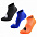 Набор из 3 пар спортивных носков Monterno Sport, красный, зеленый и синий с логотипом в Самаре заказать по выгодной цене в кибермаркете AvroraStore