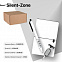 Набор подарочный SILENT-ZONE: бизнес-блокнот, ручка, наушники, коробка, стружка, бело-черный с логотипом в Самаре заказать по выгодной цене в кибермаркете AvroraStore