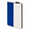 Бизнес-блокнот UNI, A5, бело-синий, мягкая обложка, в линейку, черное ляссе с логотипом в Самаре заказать по выгодной цене в кибермаркете AvroraStore