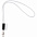 Шнурок для бейджа Tube Long, белый с логотипом в Самаре заказать по выгодной цене в кибермаркете AvroraStore