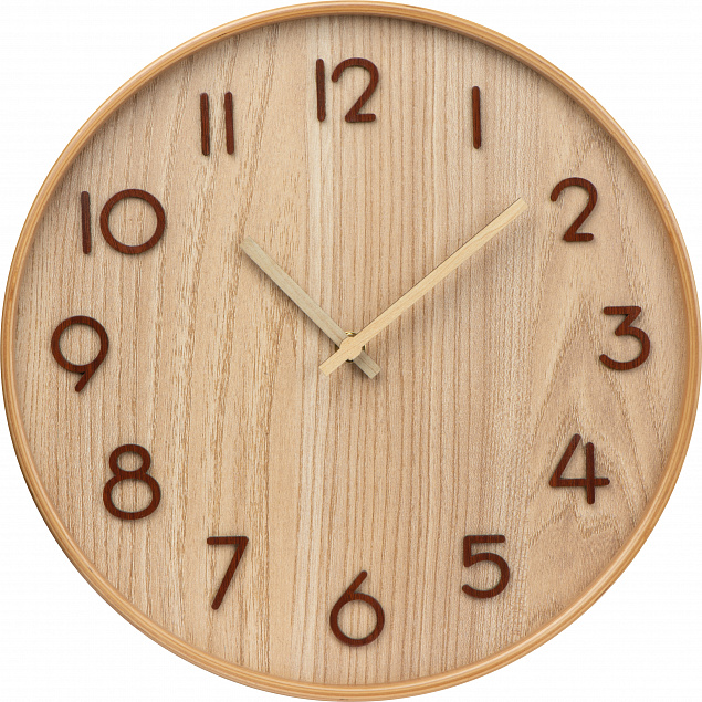 Настенные деревянные часы с логотипом в Самаре заказать по выгодной цене в кибермаркете AvroraStore