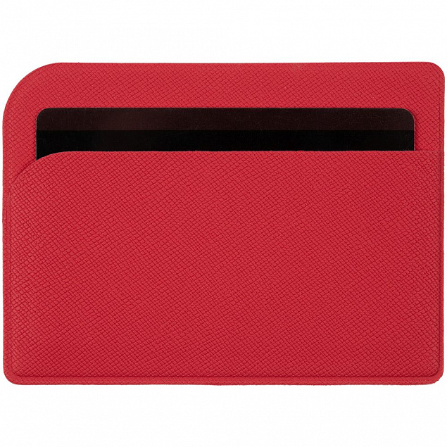 Чехол для карточек Dual, ver.2, красный с логотипом в Самаре заказать по выгодной цене в кибермаркете AvroraStore