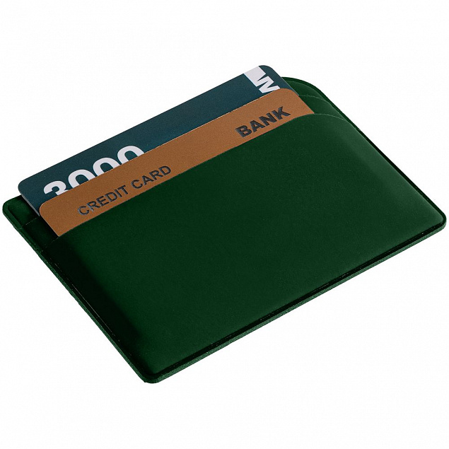 Чехол для карточек Dorset, зеленый с логотипом в Самаре заказать по выгодной цене в кибермаркете AvroraStore