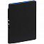 Ежедневник Flexpen Black, недатированный, черный с синим с логотипом в Самаре заказать по выгодной цене в кибермаркете AvroraStore