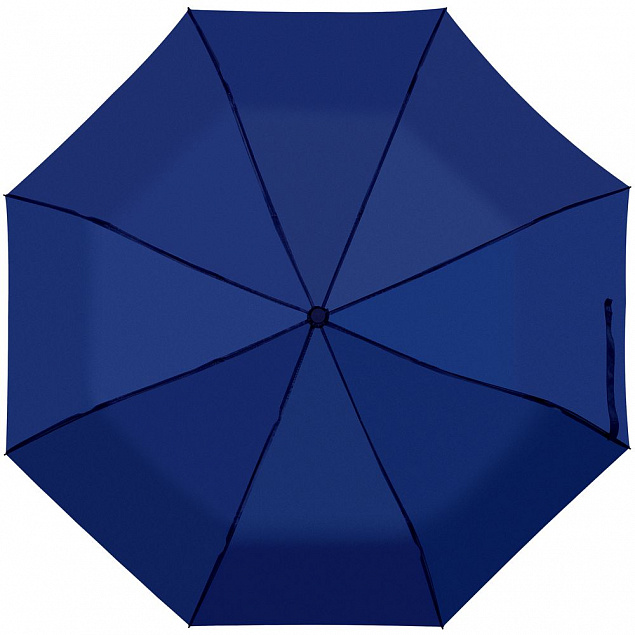Складной зонт Tomas, синий с логотипом в Самаре заказать по выгодной цене в кибермаркете AvroraStore