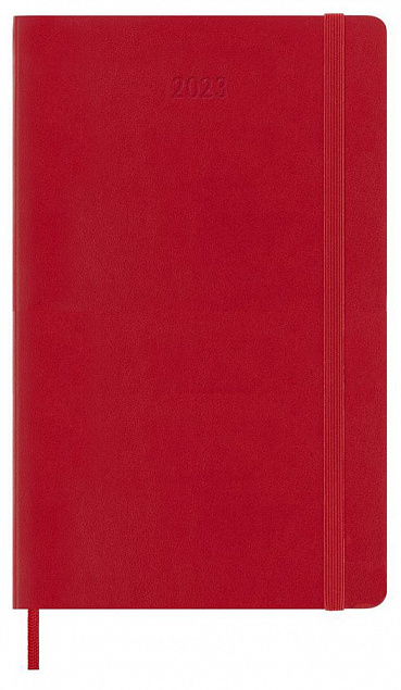 Еженедельник Moleskine Classic Soft Large, красный с логотипом в Самаре заказать по выгодной цене в кибермаркете AvroraStore