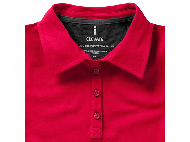 Рубашка поло Markham женская, красный/антрацит с логотипом в Самаре заказать по выгодной цене в кибермаркете AvroraStore