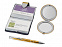 Набор Чувства: шариковая ручка, зеркало, визитница, золотистый (Р) с логотипом в Самаре заказать по выгодной цене в кибермаркете AvroraStore