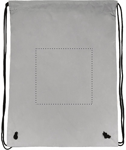 Рюкзак на шнурках светоотраж с логотипом в Самаре заказать по выгодной цене в кибермаркете AvroraStore